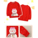 儿童运动衫厂家-女孩圆领法国毛圈布刺绣套头衫