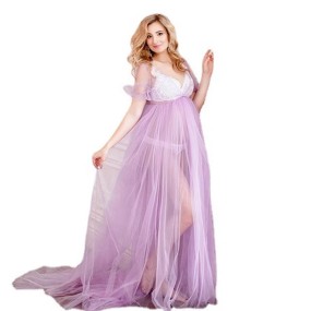 Women Maternity Dress Supplier - Sexy Lace Pregnancy Photoshoot Dress