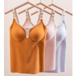 冬季孕妇吊带衫厂家-丝绒V领修身背心哺乳棉质上衣