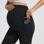 瑜伽孕妇裤供应商-高腰纯色休闲弹力腰打底裤