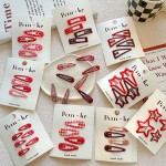 女孩发夹厂家-甜美波浪形状BB合金金属格子发夹