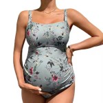 女士孕妇泳装供应商-露肩连体大码时尚款式