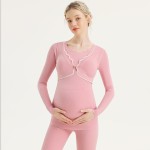 女士孕妇睡衣厂家-护理内衣套装长袖上衣和裤子