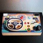 方向盘忙碌板工厂-木质材料角色扮演