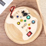 声光忙碌板工厂-开关按钮认知玩具