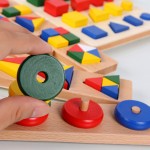 堆叠玩具工厂-动物钉尺寸颜色匹配音乐玩具