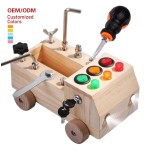 电路忙碌板工厂-圣诞毛毡感官学习玩具