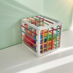 形状分类玩具工厂-感官弹性带彩色立方体