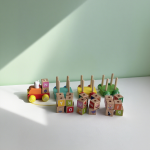 字母立方体工厂-木质积木套装火车教育玩具