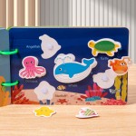 婴儿安静书工厂-淡色纸启蒙拼图玩具