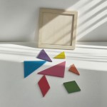 3D拼图生产厂家-发光音乐七巧板 DIY玩具