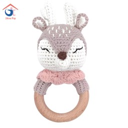 摇铃音乐玩具供应商-软木毛绒钩编礼盒