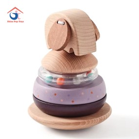 Building Blocks Manufacturer - Creative Color City Stacking Wooden Toy