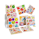 钉板拼图供应商-3D木质匹配游戏教具