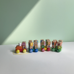 字母立方体工厂-木质积木套装火车教育玩具