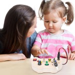 声光忙碌板工厂-开关按钮认知玩具