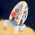 木质火箭工厂-多功能串珠智力开发