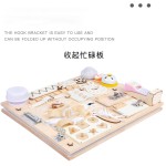 旅行玩具供应商-2合1LED灯工具箱忙碌板