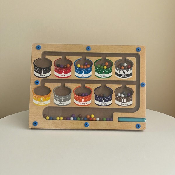 绕线玩具生产厂家-木质火箭逻辑思维训练