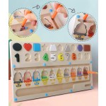 蒙氏玩具生产厂家-彩虹积木木琴串珠迷宫