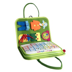 Busy Book Factory - 8 Pages Sensory Early Education Motor Skills