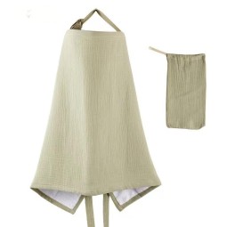 婴儿车罩供应商-双层棉纱哺乳喂养罩