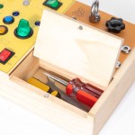 风琴学习玩具生产厂家-电子盒木质教育