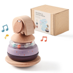 积木生产厂家-创意彩色城市堆叠木质玩具