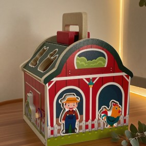 Smart House Toys Factory - Wooden Animal Figure Matching Cognition