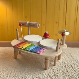 音乐玩具生产厂家-六合一木琴鼓感官玩具