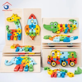Animal Puzzle Manufacturer - Montessori Educational Block Puzzles