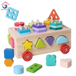 狮子杆玩具供应商-木质拼图认证教育玩具