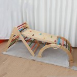 攀爬架工厂-3合1实木三角感官