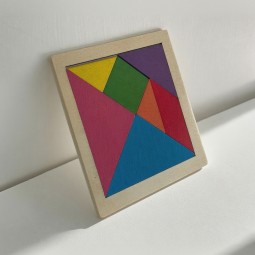 3D拼图生产厂家-发光音乐七巧板 DIY玩具