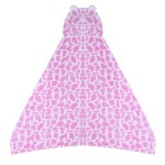 婴儿带帽毯供应商-动物脸襁褓毯大号毛绒浴后毯