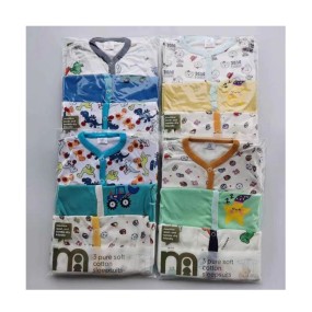 女婴连体衣厂家-100%棉连体工装裤连脚竹纤维睡衣