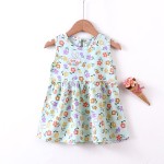 时尚连衣裙厂家-1-7年花卉儿童公主连衣裙无袖