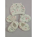 婴儿配饰套装厂家-防抓手套和袜子套装多色套装