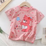 夏季上衣厂家-6个月-6年时尚短袖T恤多色