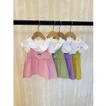 幼儿女童连衣裙供应商-1-4年棉质芭蕾舞裙公主薄纱裙