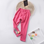 女孩打底裤厂家-2-6T及踝长度棉质打底裤纯色设计学校