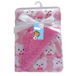 超柔软婴儿毯厂家-貂皮和雪尔帕幼儿男孩毯育儿室