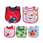 防水婴儿围兜工厂-可调钩环闭合男女通用婴儿围兜