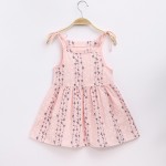 女孩太阳裙厂家-学院风短裙细肩带亚麻中长裙