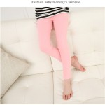 幼儿女童打底裤供应商-4-11年弹力打底裤柔软图案紧身裤