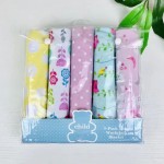 棉纱婴儿毯厂家-5件装柔软棉质襁褓中性襁褓毯