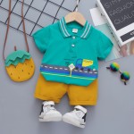 婴儿服装供应商-100%棉2022夏季幼儿睡衣睡眠服装衬衫