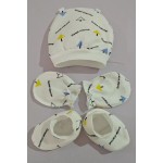 婴儿配饰套装厂家-防抓手套和袜子套装多色套装