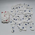 婴儿襁褓套装供应商-5件套舒适礼品套装0-3个月男女通用品牌服装