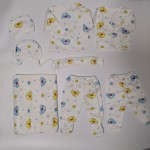 男婴服装供应商-8件套长袖连体衣裤子+帽子+围兜秋冬